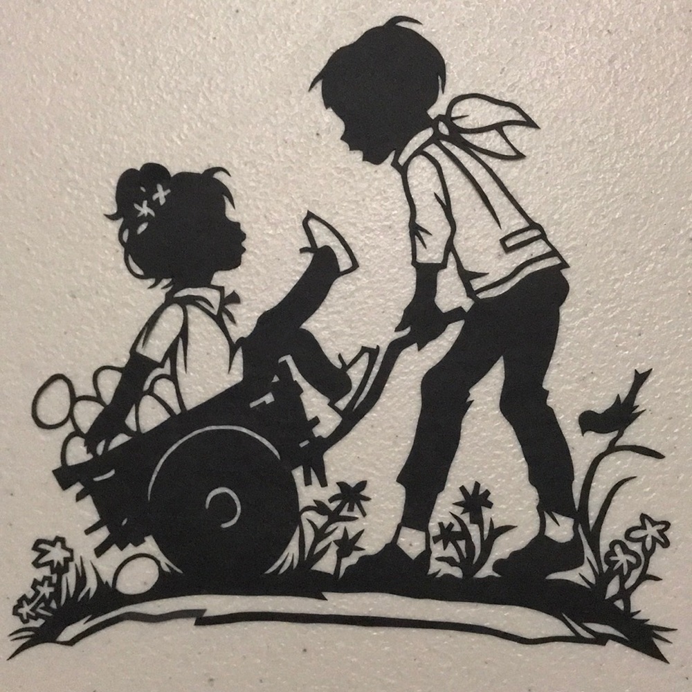 🔥ON SALE🔥Childhood 💖 Handmade PaperCut Silhouette Scherenschn…